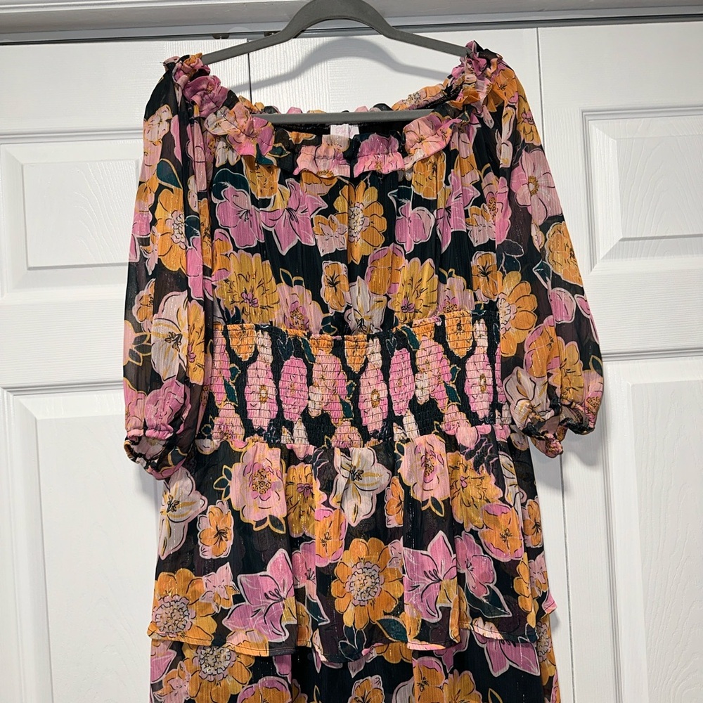Floral Off-Shoulder Dress